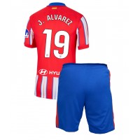 Fotbalové Dres Atletico Madrid Julian Alvarez #19 Dětské Domácí 2024-25 Krátký Rukáv (+ trenýrky)